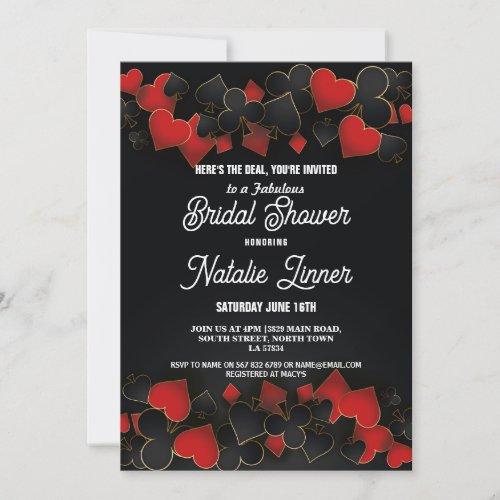 Bridal Shower Party Las Vegas Casino Royale Invite