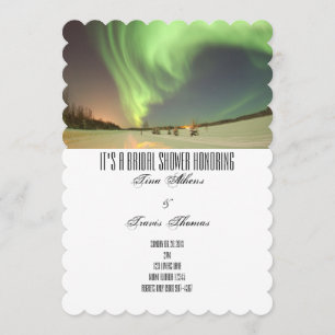 Bridal Shower Party Northern Lights Guests Invitation
