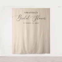 Bridal Shower Photo Backdrop | Blush Ivory Elegant