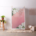 Bridal Shower Photo Backdrop Flowers String Lights