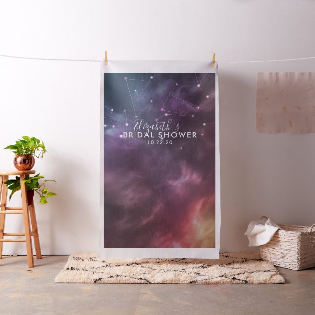 Bridal Shower Photo Backdrop Galaxy Constellations (In Situ)