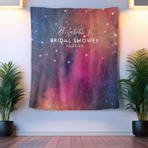 Bridal Shower Photo Backdrop Galaxy Constellations