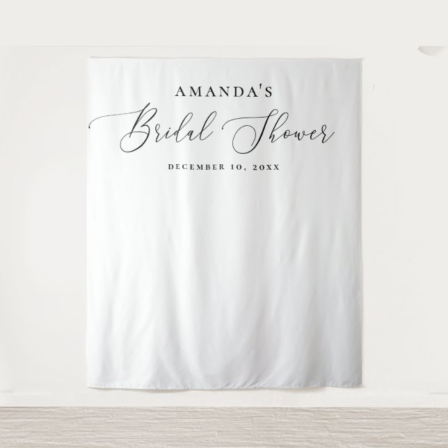 Bridal Shower Photo Backdrop | Minimalist Elegant (Front)