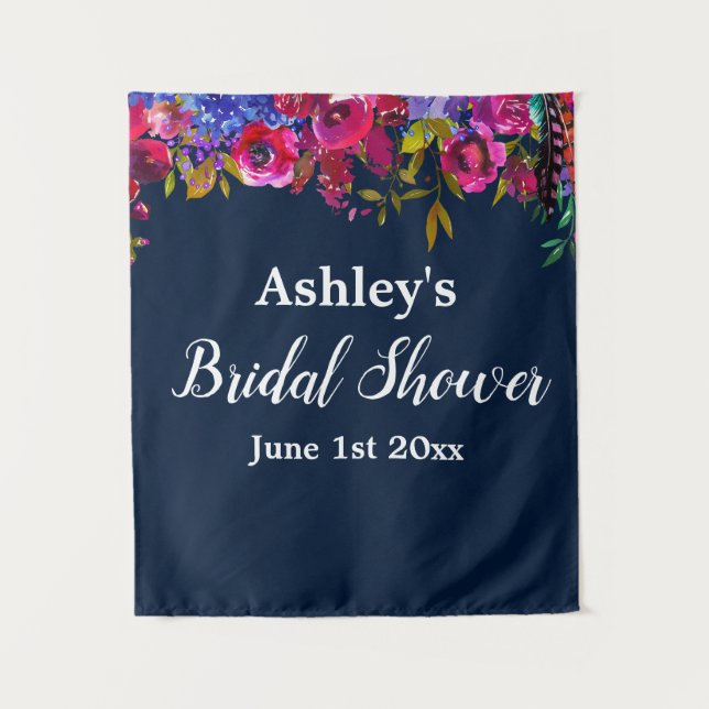 Bridal Shower Photo Booth Backdrop Botanical Prop (Front)