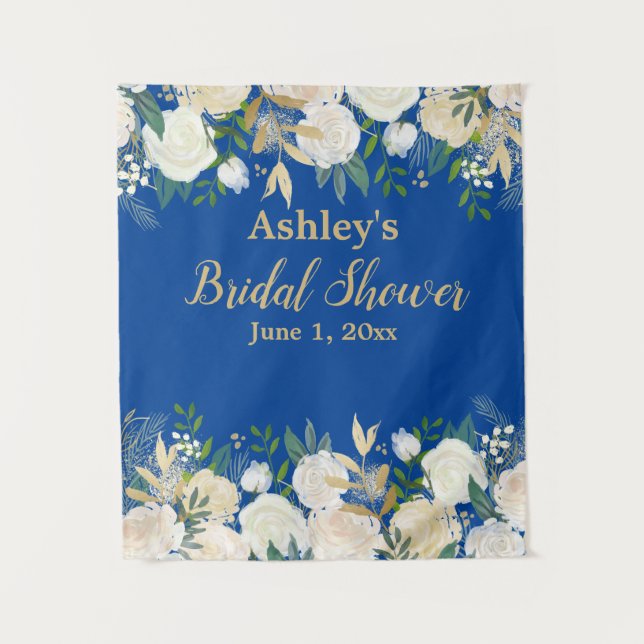 Bridal Shower Photo Booth Backdrop Foliage Floral (Front)