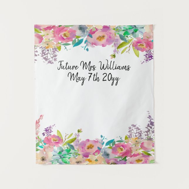 Bridal Shower Photo Booth Backdrop Future Mrs Prop (Front)