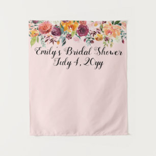 Bridal Shower Photo Booth Backdrop Watercolor Prop