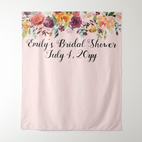 Bridal Shower Photo Booth Backdrop Watercolor Prop