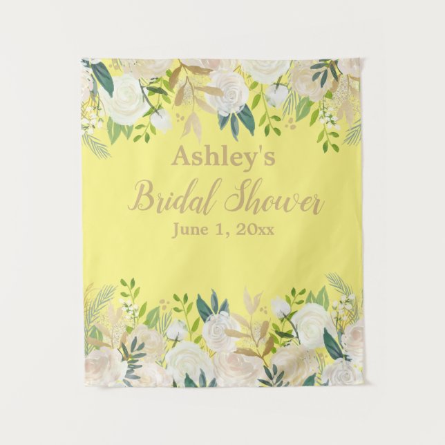 Bridal Shower Photo Booth Backdrop Watercolor Prop (Front)