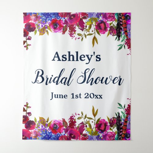 Bridal Shower Photo Booth Backdrop Wildflower Prop