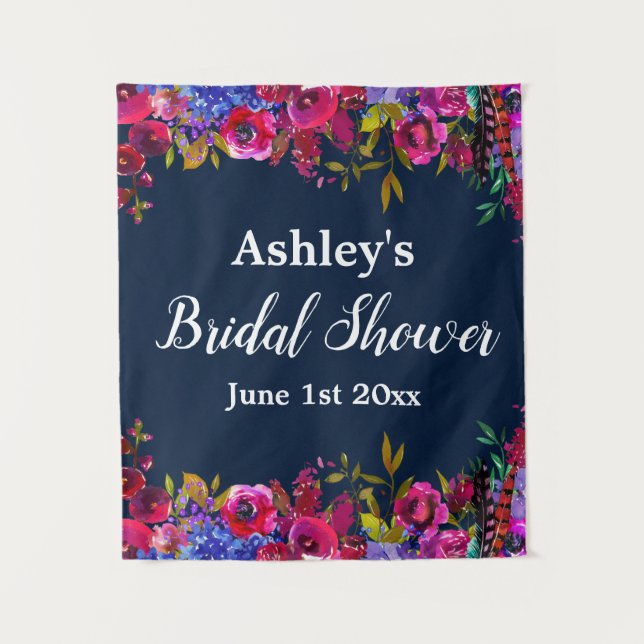 Bridal Shower Photo Booth Backdrop Wildflower Prop (Front)