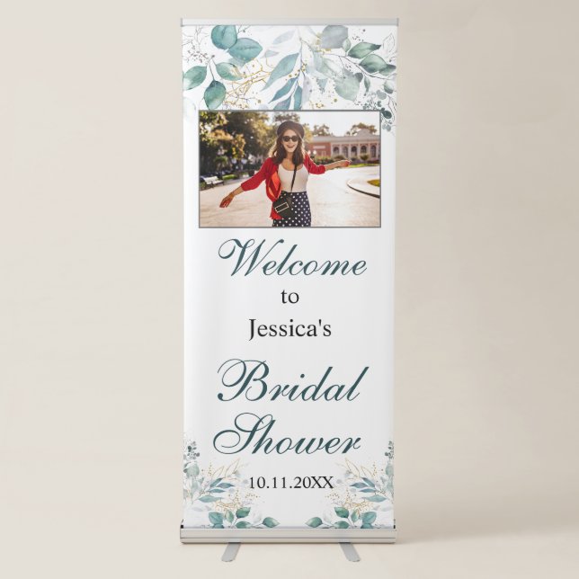 Bridal Shower PHOTO Retractable Banner (Front)