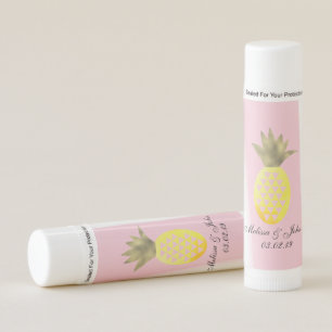 Bridal Shower Pineapple Tropical Beach Lip Balm