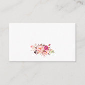 Bridal Shower Pink Striped Registry Insert Card (Back)