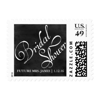 Bridal Shower Postage | Chalkboard Script