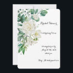 BRIDAL SHOWER PRETTY FLORAL INVITATION<br><div class="desc">BRIDAL SHOWER PRETTY WHITE FLORAL DESIGN INVITATION,  BUDGET FRIENDLY</div>
