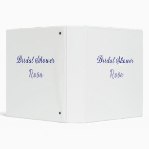 Bridal shower purple add name date elegantstylish  3 ring binder