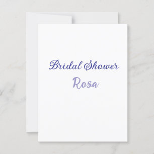 Bridal shower purple add name date elegantstylish postcard