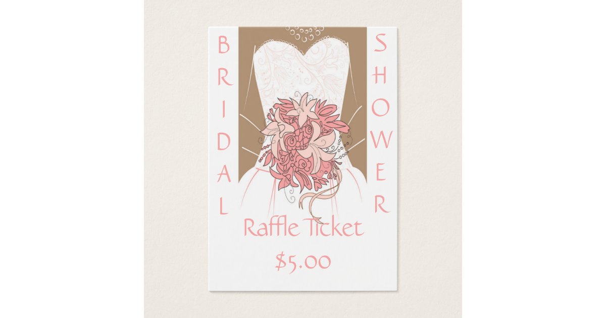 Bridal Shower Raffle Tickets | Zazzle