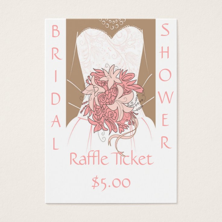 Bridal Shower Raffle Tickets | Zazzle