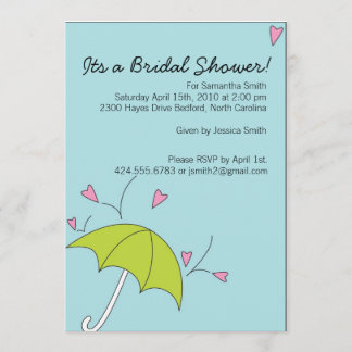 Bridal Shower Raining Love Invitation