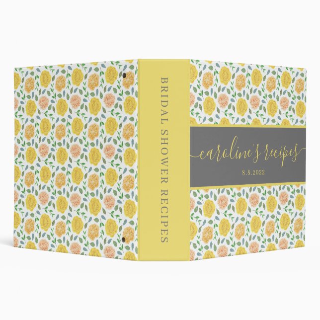 Bridal Shower Recipe Binder (Background)