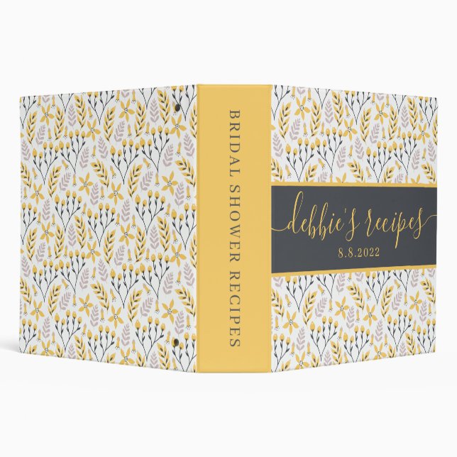 Bridal Shower Recipe Binder (Background)