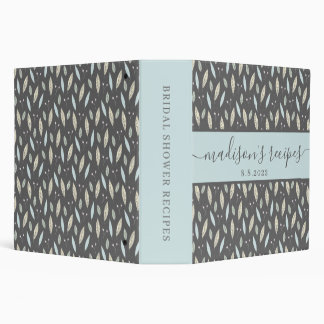 Bridal Shower Recipe Binder