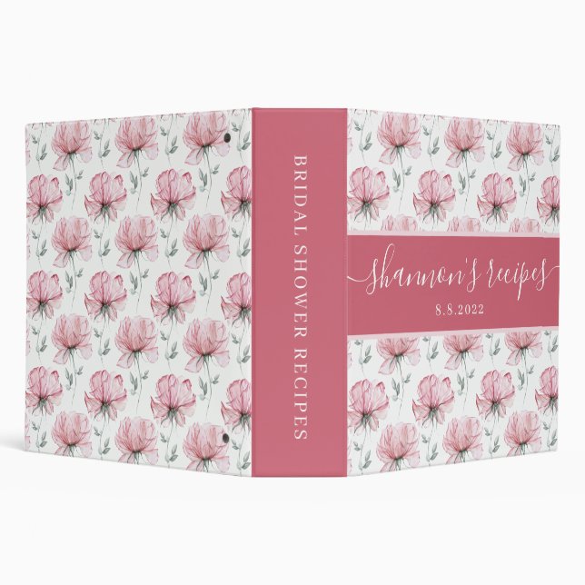 Bridal Shower Recipe Binder (Background)