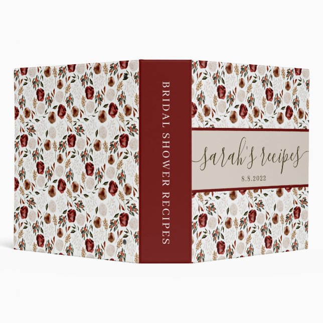 Bridal Shower Recipe Binder (Background)