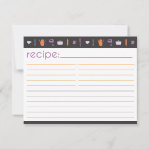 Bridal Shower Recipe Card