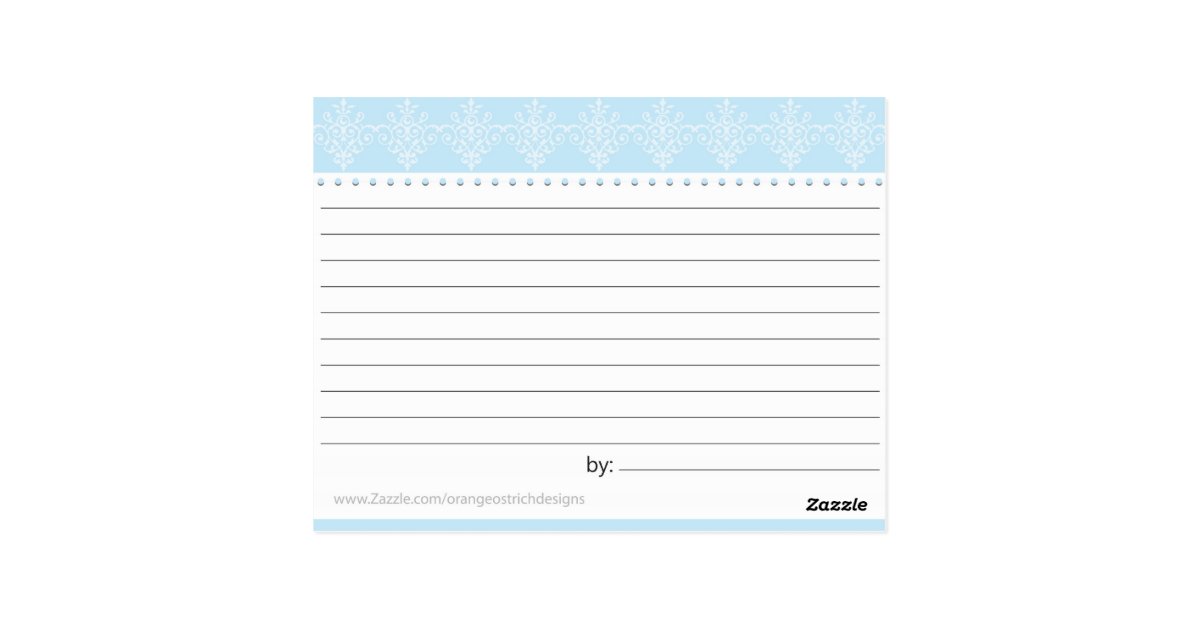 Bridal Shower Recipe Card | Zazzle