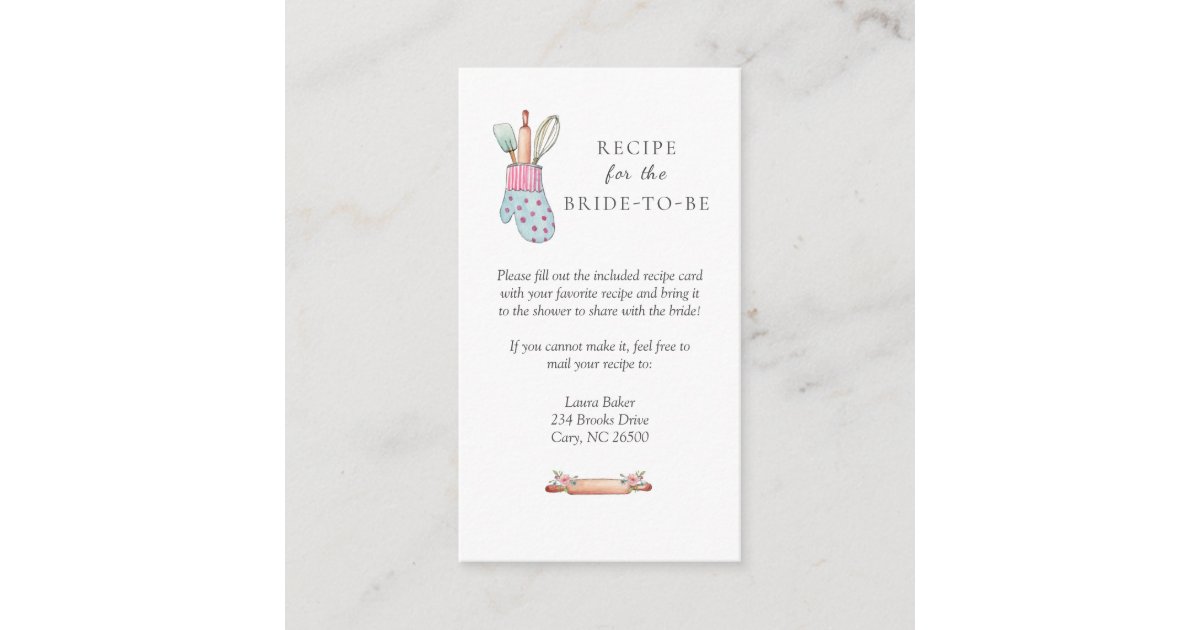 bridal-shower-recipe-request-enclosure-card-zazzle