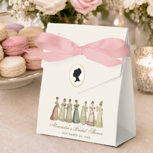 Bridal Shower Regency Ladies Vintage Elegant Cameo Favor Boxes
