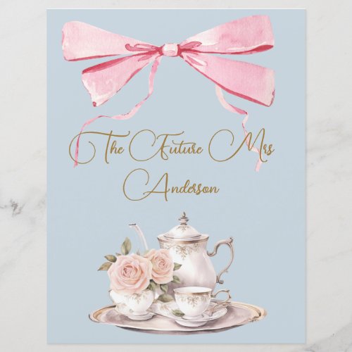 Bridal Shower Regency Tea Party Elegant Invitation