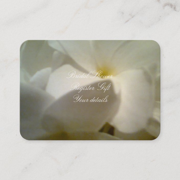 bridal shower register gift card enclosure card zazzle