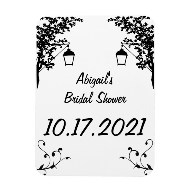 Bridal Shower Reminder or Keepsake Magnet (Vertical)