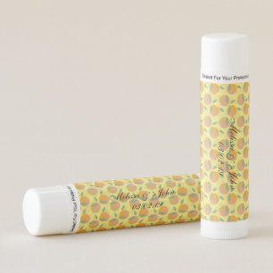 Bridal Shower Retro Oranges Yellow Lip Balm