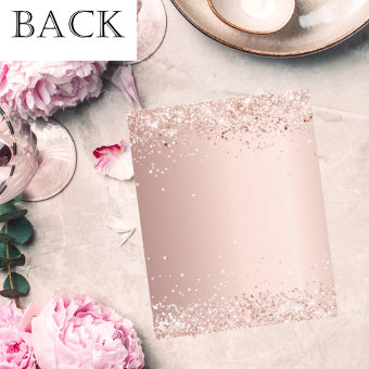 Bridal Shower rose gold white dress invitation | Zazzle