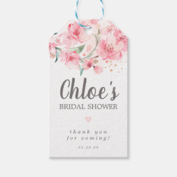 Bridal Shower Rustic Boho Blush Pink Floral Gift Tags