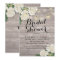 Bridal Shower Rustic Wood Hydrangea Flowers Lights