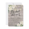 Bridal Shower Rustic Wood Hydrangea Flowers Lights