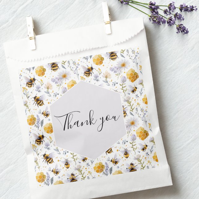 Bridal Shower She's Found Her Honey Thank You Favor Bag (Creator Uploaded)