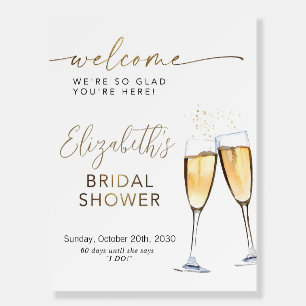 Bridal Shower Sign, Boho Bridal Brunch Shower Welc Foam Board