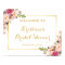 Bridal Shower Sign Elegant Chic Floral Gold Frame