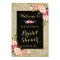 Bridal Shower Sign Gold Glitter Sparkles Floral