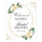 Bridal Shower Sign Greenery Gold Glitters Floral