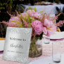 Bridal Shower silver glitter name script welcome Pedestal Sign