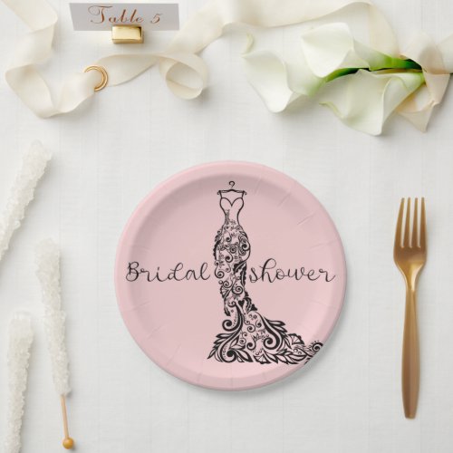 bridal shower so chic paper plates