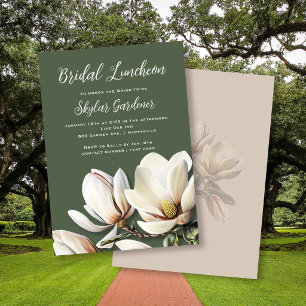 Bridal Shower Southern Magnolia Flowers Invitation